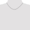 Black Bow Jewelry 2.5mm Sterling Silver Beaded Loose Rope Chain Necklace - 2 of 4