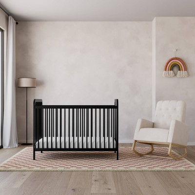 Storkcraft Pasadena Black Pine Wood 3-in-1 Convertible Crib