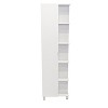 Chery Life Corner Cabinet with Five Open Shelves, Single Door - 2 of 4