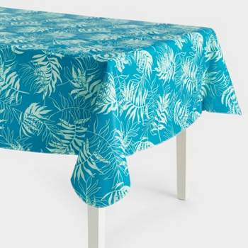 Palm Leaf Table Cover Teal - Sun Squad™