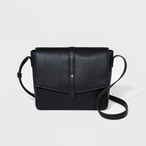 Carter Midi Flap Crossbody Bag - Universal Thread Black, Women
