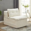 Dolonm 80" Multifunctional Partitioned Sofa bed, Boneless Compression Sofa, Convertible Sofa Set with 2 Seats/1 Chair, No Assembly Required - 3 of 4