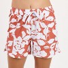 Calypsa Women's Chlorine Resistant 4" Board Shorts Plus Size - 4 of 4