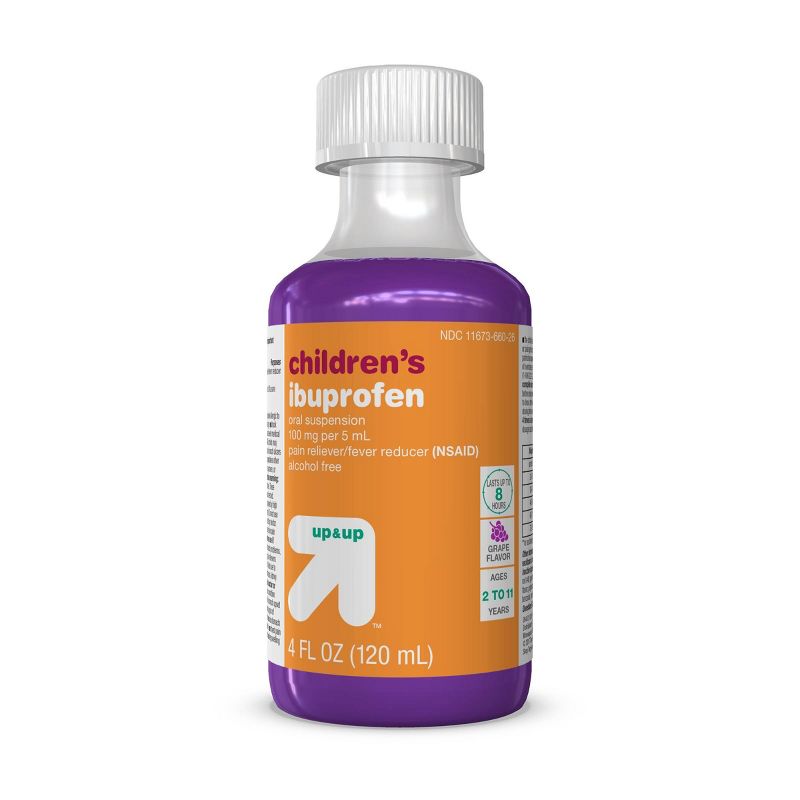 Childrens Ibuprofen (NSAID) Oral Suspension Pain Reliever & Fever Reducer Liquid - up & up™, 6 of 9