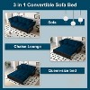 Sapphtopaz Pull Out Sofa Bed 3-in-1 Couches for Living Room Convertible Sleeper Sofa Loveseat Bed Couch Bed for Bedroom - 3 of 4