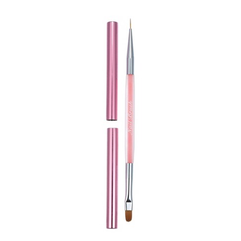 Unique Bargains Nail Art Liner Brushes Nails Gel Polish Painting Nail Art  Design Brush Pen Nail Dotting Painting Drawing Pen 9mm Pink : Target