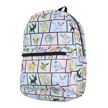 Pokemon Backpack Eevee Evolutions Laptop School Travel Backpack Multicoloured