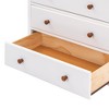 6-Drawer Retro Dresser with Sturdy Wood Frame, Space-Saving Design & Versatile Storage for Bedroom Living Room - 4 of 4