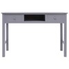vidaXL Writing Desk Gray 43.3 in.x17.7 in.x29.9 in. Wood - 4 of 4