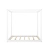 PAGED Modern Wooden Canopy Bed, King Size Bed Frame with Headboard and Support Legs, Platform Bed for Bedroom, Easy Assembly - 3 of 4