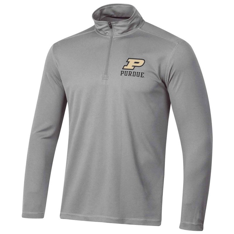 NCAA Purdue Boilermakers Men&#39;s Gray 1/4 Zip Sweatshirt, 1 of 4