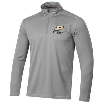 NCAA Purdue Boilermakers Men's Gray 1/4 Zip Sweatshirt