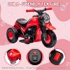 6V Battery Powered Electric Motorcycle 1.9 MPH Speed w/LED Headlights, Music, Pedal, 3 Wheels Motorbike Toys Gift for Boys Girls - 4 of 4