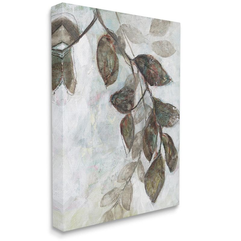 Stupell Industries Dark Brown Tree Branches Abstract Sketch Leaves Gallery Wrapped Canvas Wall Art, 16 x 20, 1 of 5