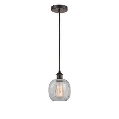 Belfast - 1 Light Cord Hung Mini Pendant In Industrial Style-9.75 Inches Tall and 6 Inches Wide