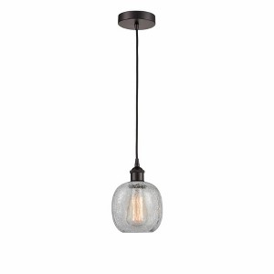 Belfast - 1 Light Cord Hung Mini Pendant In Industrial Style-9.75 Inches Tall and 6 Inches Wide - 1 of 1