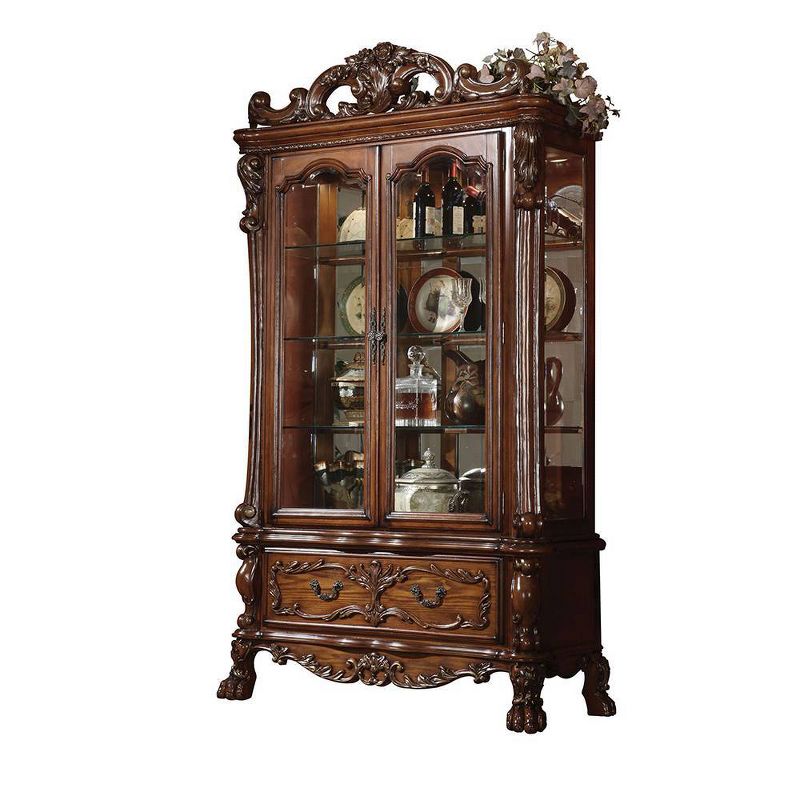 51&#34; Dresden Decorative Storage Cabinet Cherry Oak - Acme Furniture, 5 of 7