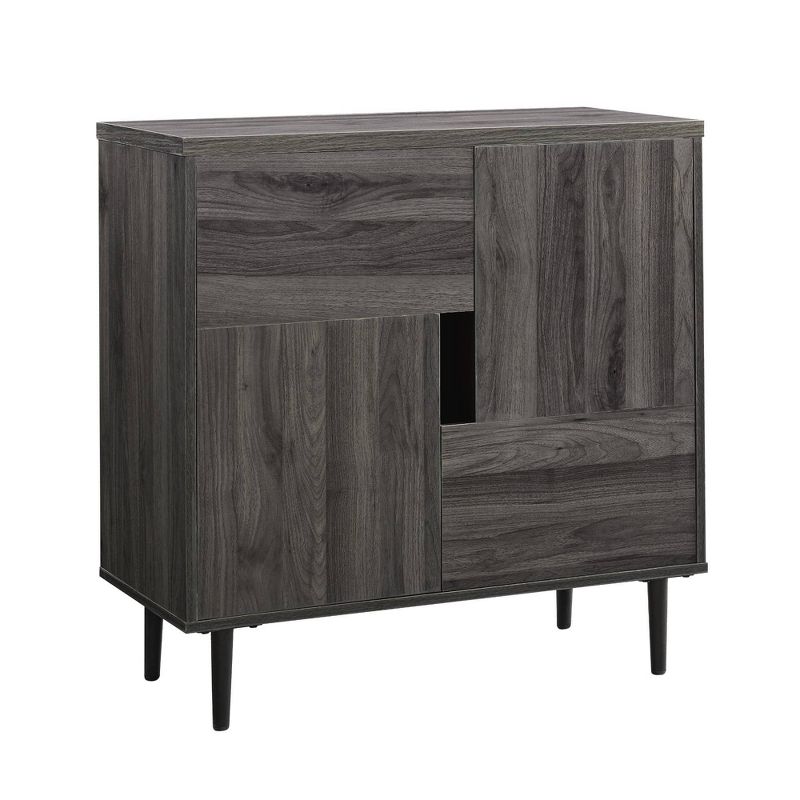 Modern Accent Cabinet with Color Pop Interior - Saracina Home, 1 of 13