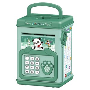 iMountek Piggy Bank Toy Money Saving Box with Password Fingerprint Voice Prompt Folding Handle for 3+ Years Old Boys Girls - 1 of 4
