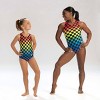 Gk Elite Girls' Simone Biles Rainbow Checker Leotard - 7-8 : Target