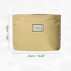 Unique Bargains Portable Canvas Zipper Makeup Bags and Organizers 1 Pc - 4 of 4