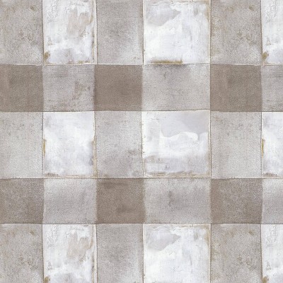 Textured Brick Peel & Stick Wallpaper White - Threshold™