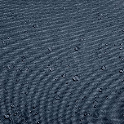 Heather Indigo Blue Water-Resistant Patio Lounge Back Cushion