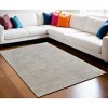 Gray And Ivory Abstract Hand Woven Distressed Area Rug - 2 of 4