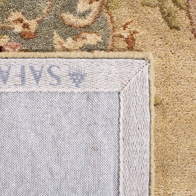 Hand-tufted Elegance Ivory & Light Blue Wool Runner 2'3" x 8'
