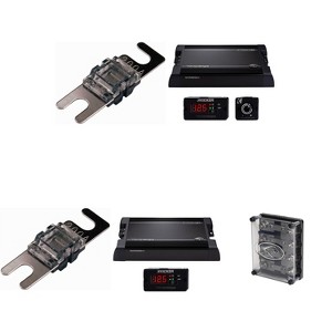Kicker Warhorse Competition Bundle 3600 Watt Mono Amp & 1000 Watt 4 ch. Amp  ( Includes Fused Distribution Block (4) 200 AFS ) - 1 of 4