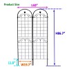 2 Pack Metal Garden Trellis, Rose Climbing Trellis 86'' X 40'' Rustproof Plant Support Rose Trellis Netting Trellis, Flower Trellis-Cuddlewood - 4 of 4