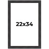 PosterPalooza | Traditional Black Picture Frame - UV Acrylic, Foam Board Backing, Hanging Hardware - 2 of 4