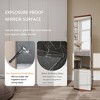 SKRAN 360° Rotating Storage Cabinet, Long High-Definition Explosion-Proof Mirror Cabinet with Storage, Hooks and Racks for Living Room and Entryway - 4 of 4