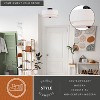 VAXCEL Burnaby Mid-Century Modern Semi Flush Mount Ceiling Light White Linen Drum Shade - 2 of 4