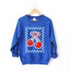 Simply Sage Market Patriotic Cherries Checkered Sweatshirt - 2 of 4