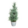 Transpac Artificial 18 in. Green Christmas Bright Tree in Bucket - 3 of 4