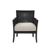 Okak Cane Accent Chair with Comfy Upholstery Solid Wood Legs Mid-Century Stylish Reading Armchair for Living Room Waiting Room - 4 of 4