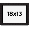 PosterPalooza | Modern Shadow Box 1" Depth Black Picture Frame - UV Acrylic, Backing Board, Hanging Hardware - 2 of 4