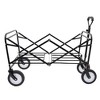 NAYSAYE Wagons Collapsible Utility Cart with Strapping System and All Terrain Wheels for Outdoor Use, Orange, 35.04"*21.65"*38.98" - 4 of 4