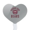 NCAA Missouri State Secondary Logo Heart Love Cupcake Picks Toppers Decoration Set of 6 - 2 of 4