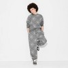 Women's Spiderweb Print Graphic Sweatshirt - Charcoal Gray - 3 of 3