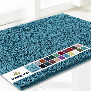 Muddy Mat Highly Absorbent  Soft Chenille Door Mat and Pet Rug Non Slip Thick Washable Area and Bath Mat for Indoor and Outdoor - 1 of 2