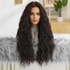 Jessie's Wig 26 Inch Water Wave Wig Synthetic Hair Dark Brown 1 Pc/Pack - 3 of 4