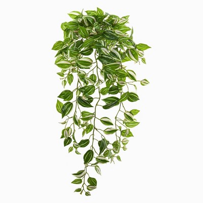 Nearly Natural 32-in Wandering Jew Hanging Artificial Plant (Set of 2) (Real Touch)
