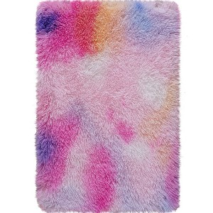 Ultra Soft Shag Area Rug, 1.7" Thick Non-Slip Plush Carpet for Living Room, Bedroom, Kids Room Decor - 1 of 4