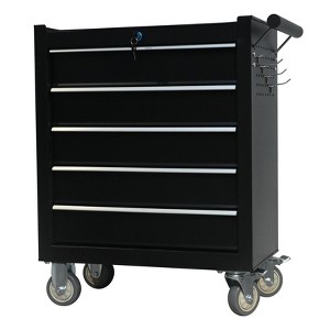MOEPISY 5-Drawer Metal Rolling Tool Cabinet, Storage Toolbox With Brake Wheels, Toolbox With Lock, Suitable For Warehouses - 1 of 4