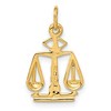 Black Bow Jewelry 14k Yellow Gold Small Scales of Justice Charm - 3 of 4