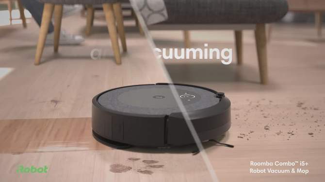 iRobot Roomba Combo i5+ Self-Emptying Robot Vacuum &#38; Mop, 2 of 11, play video