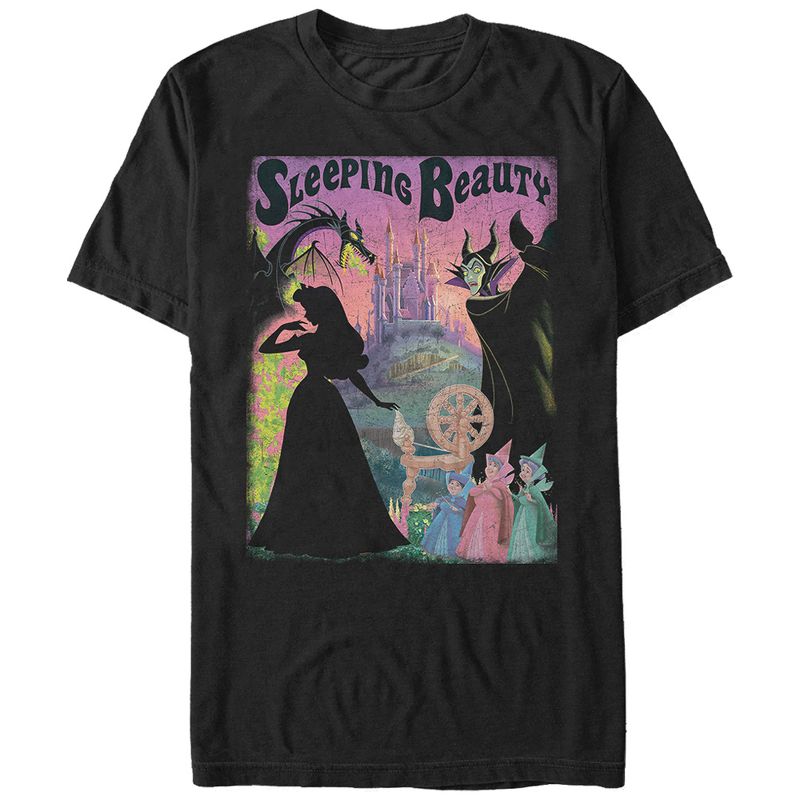 Men's Sleeping Beauty Silhouettes T-Shirt, 1 of 5