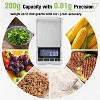 Garnen Jewelry Scale 200g/0.01g Precision Gram Scale Digital Weight Grams Ounces, Small Scale Portable Mini Pocket Scale for Coffee Spices Lab Kitchen - 2 of 4
